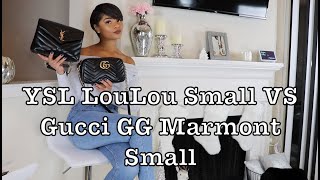 YSL LouLou Small VS Gucci GG Marmont Small Shoulder Bag Kia Tache Bag Battles [upl. by Kusin]