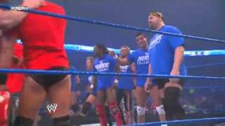 Bragging rights Big Show Rey Mysterio amp Kofi Kingston vs The Miz Sheamus amp Ezekiel Jackson [upl. by Ahsieket]