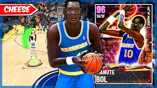 THIS CARD IS WHY IM RETIRING FROM 2K AGAIN PINK DIAMOND MANUTE BOL GAMEPLAY NBA 2k21 MyTEAM [upl. by Llekram]