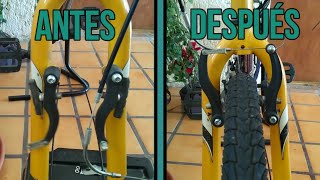 Cómo Instalar y Ajustar Frenos V VBrakes en tu Bici  Restaurando una Bicicleta PARTE 3 [upl. by Nylyram]