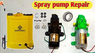 ▶️ Agriculture spray machine pressure problem  spray pump motor repair [upl. by Allveta]