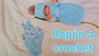 Trajecito a Crochet NUEVA IDEA NUEVA Y DIFERENTE DE ROPON A CROCHET PARA NIÑO DIOS JESUS DIY [upl. by Alamaj]