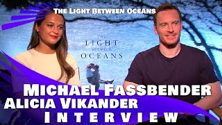 The Light Between Oceans  Michael Fassbender amp Alicia Vikander Interview [upl. by Aivatnuhs342]