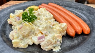 Kartoffelsalat mit Würstchen wie von Oma  Westmünsterland BBQ [upl. by Irfan438]