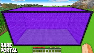 What is HIDDEN inside THE BIGGEST RARE PORTAL BLOCK in Minecraft I found CURSED SECRET PORTAL [upl. by Crenshaw279]