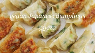 Vegan Japanese Dumplings Gyoza  キャベツ多めベジ餃子の作り方 [upl. by Tenney885]