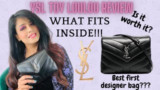 YSL TOY LOULOU 1 YEAR BAG REVIEW  WEAR AND TEAR  WHATS IN MY BAG  MOD SHOTS [upl. by Osrit]