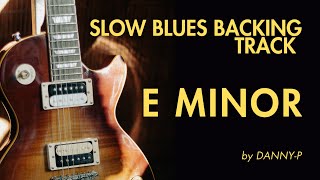 Soulful Slow Blues Backing Track Jam in Em [upl. by Htesil628]