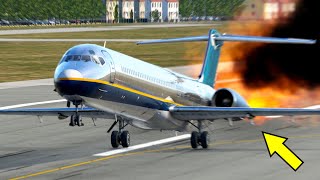 Plane Taking Off Ends With Crash In XPlane 12 Airplane Crash Moment [upl. by Enitsirc628]