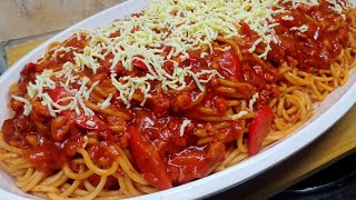 How To Cook Filipino Style Spaghetti TASTIEST Easiest and Affordable Recipe [upl. by Iaria341]