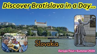 One Day Tour in Bratislava  Europe Tour  Summer 2024 bratislava slovakia europe danuberiver [upl. by Packer]