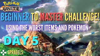 BEGINNER TO MASTER CHALLENGE Using The Worst Pokemon amp Held Items Day 5 [upl. by Segal]