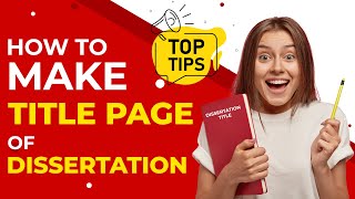 How to create Title Page in Word  Dissertation With Examples [upl. by Kynthia]