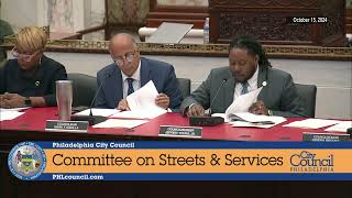 Committee on Streets and Services 10152024 [upl. by Alyos]