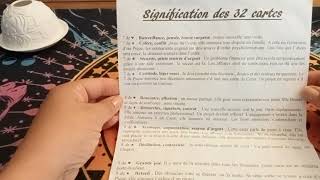 Complément Voyance 1ère vidéo sur le tirage du jeu de 32 cartes signification 😁😁 [upl. by Assadah]