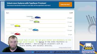 TypeRacer  the Quest for 40WPM [upl. by Aribold]