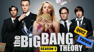 The Big Bang Theory Season 5 Quiz Trivia  Test Your Sitcom Knowledge [upl. by Ilyah964]