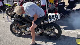 The Best Sounding Yamaha RZ350 Ever Barber Motorsports Park AHRMA Vintage Festival AL Oct 2022 [upl. by Aicilram]