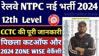 RRB NTPC 2024  RRB NTPC CCTC Vacancy amp Previous Year Cutoff  Best Post In NTPC 2024  NTPC Cutoff [upl. by Salita]