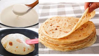 5 Minutes Ready Quick and Easy flatbread made with Batter No Kneading No Oven [upl. by Darb]