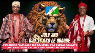 JULY 3RD OJO MALEGBAGBE LAGOS STATE MEGA RALLY OJO TO LAGBARA [upl. by Lundt96]