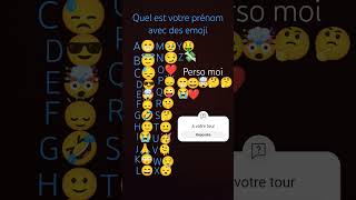 Quel est votre prénom avec des emoji [upl. by Asiuol]