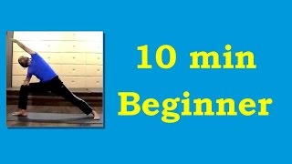 10 Minute Complete Yoga for Beginners  Basic Yoga Asana Sequence [upl. by Ecinnaj527]