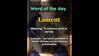 quot✨ Word of the Day Lament😢  Expand Your Vocabulary with English Planet 🌍📚quotenglish shorts [upl. by Aihsenyt293]