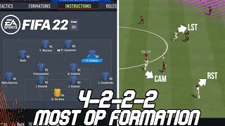 FIFA 22 WHY 4222 IS THE BEST FORMATION AFTER PATCH Best Custom Tactics amp Instructions [upl. by Amir]