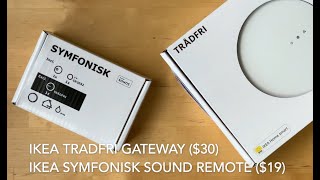 IKEA Tradfri Gateway and Symfonisk Sound Remote Unboxing and setup [upl. by Lanuk]