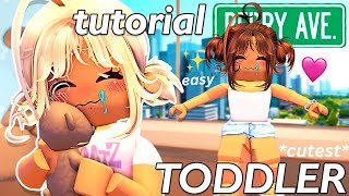 Realistic CUTEST TODDLER Tutorial amp Outfit Codes For Berry Avenue [upl. by Quincey]