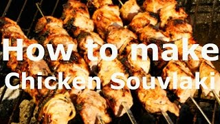 🍴 Chicken Souvlaki and Greek Lemon Potatoes RECIPE How to make ShishKebab or Skewers Greek Food [upl. by Gypsy]