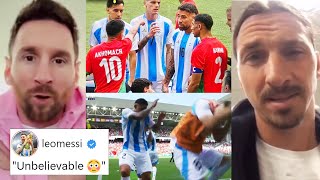 Famous Reaction On Argentina vs Morocco Big Controversial Match  Morocco Fan Attack Players [upl. by Stepha]