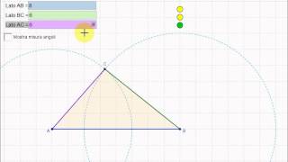 Triangoli classificazione con GeoGebra [upl. by Ruamaj]