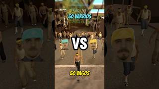 Tawuran 50 Gang Vagos melawan Gang Varrios di GTA San Andreas  gta shorts [upl. by Spratt]