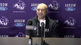 ACU Mens Basketball Brette Tanner Press Conference  Nov 4 2024 [upl. by Negyam991]