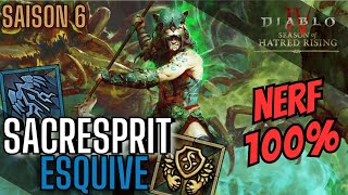 Diablo 4 Saison 6  Sacresprit Esquive Plumes de foudre il est juste BROKEN  Nerf incoming [upl. by Mcgruter]