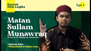 Dauroh Ilmu Mantiq  Eps 01  Muqaddimah amp Hukum Mempelajari Mantiq [upl. by Burnett]