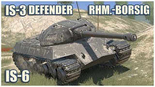 IS3 Defender IS6 amp RhmBorsig WT • WoT Blitz Gameplay [upl. by Nahgem880]