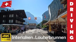 Driving in Switzerland 15 From Beatenberg to Interlaken and Lauterbrunnen  4K 60fps [upl. by Lais]