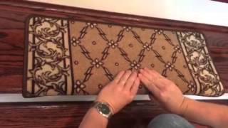 Installing Bullnose Carpet Stair Treads by Dean Flooring Company [upl. by Ahtar]