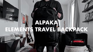 Alpaka Elements Travel Backpack  Overview  Thoughts [upl. by Ennairod253]