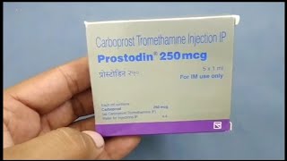 Prostodin 250mcg injection  Carboprost Tromethamine Injection IP  Prostodin 250mcg injection Uses [upl. by Adnawak795]