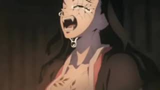 Nezuko Crying English dub Vs Japanese dub [upl. by Fen823]