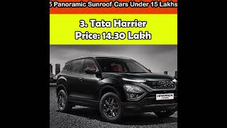 5 Panoramic Sunroof Cars Under 15 lakhs [upl. by Vullo201]