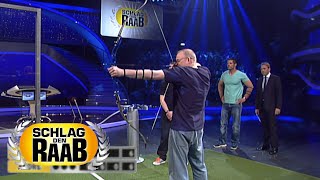 Bogenschießkrimi  Raab vs André  Spiel 12  Schlag den Raab  Schlag den Raab [upl. by Bloomer]