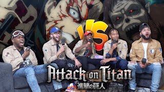 God Levi vs Zeke Beast Titan 2 Attack on Titan Season 4 Episode 14 quotSavageryquot REACTION [upl. by Holli]