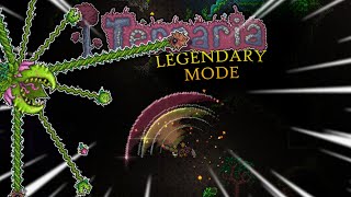 PLANTERA MADNESS  Terraria Legendary Mode Day EIGHT [upl. by Zobias406]