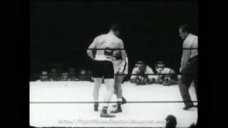 Rocky Marciano vs Harry Mathews 1952 16mm transfer [upl. by Pul]