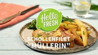 Schollenfilet quotMüllerinquot mit SchnittlauchKartoffeln dazu Feldsalat  Schnelle Rezepte [upl. by Dutchman]